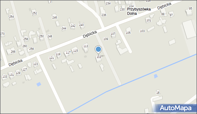 Rzeszów, Dębicka, 111, mapa Rzeszów