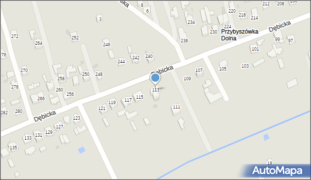 Rzeszów, Dębicka, 113, mapa Rzeszów