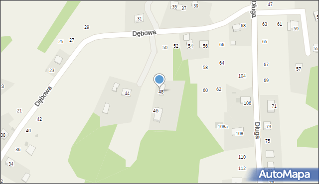 Siepraw, Dębowa, 48, mapa Siepraw