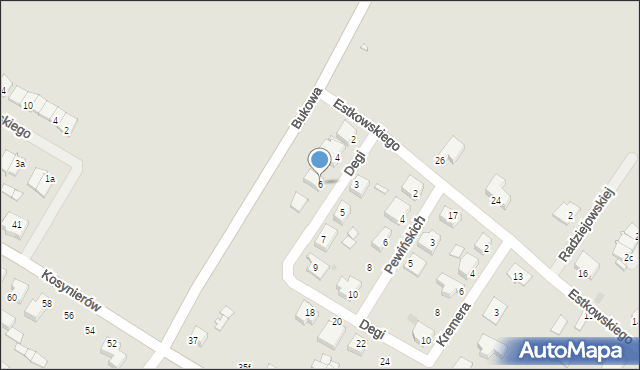 Środa Wielkopolska, Degi Wiktora, 6, mapa Środa Wielkopolska