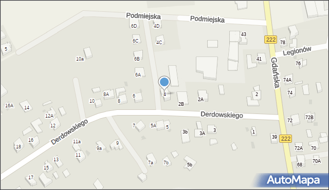 Starogard Gdański, Derdowskiego Hieronima, 4, mapa Starogard Gdański