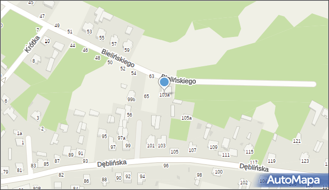 Stężyca, Dęblińska, 103a, mapa Stężyca