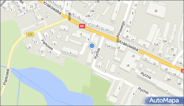 Strzelce Opolskie, Dębowa, 2, mapa Strzelce Opolskie