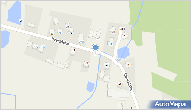 Szewce, Dewońska, 19, mapa Szewce