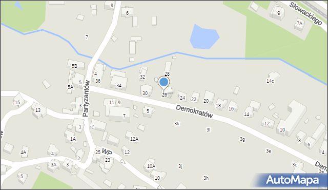 Szklarska Poręba, Demokratów, 26, mapa Szklarska Poręba
