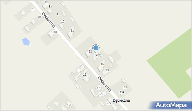 Truskolasy, Dębieczna, 14, mapa Truskolasy