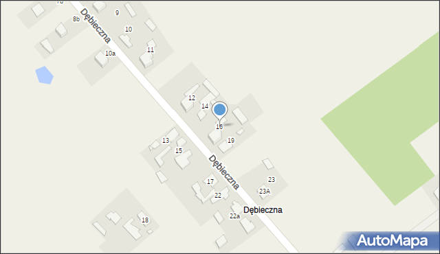 Truskolasy, Dębieczna, 16, mapa Truskolasy