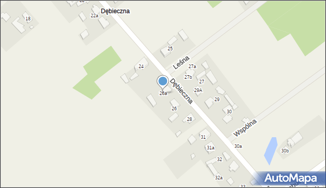 Truskolasy, Dębieczna, 26a, mapa Truskolasy