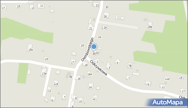 Trzebinia, Dembowskiego Edwarda, 20, mapa Trzebinia