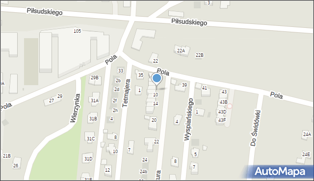 Wieliczka, Deskura Andrzeja, kard., 8, mapa Wieliczka