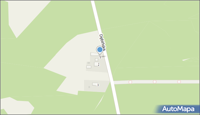 Wokowice, Dębińska, 1, mapa Wokowice