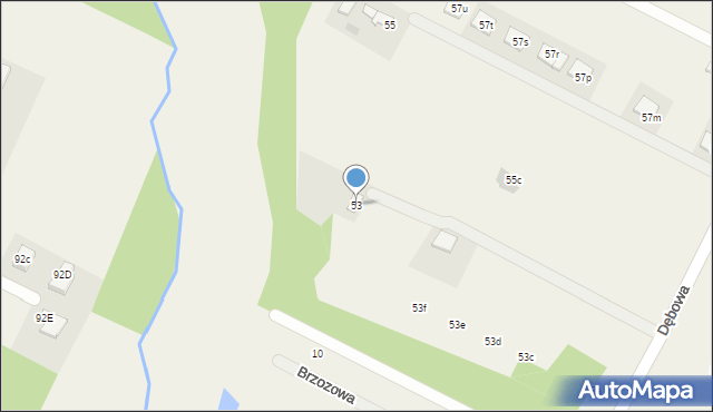 Wola Kopcowa, Dębowa, 53, mapa Wola Kopcowa