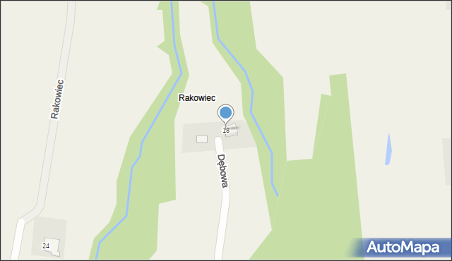 Zamarski, Dębowa, 18, mapa Zamarski