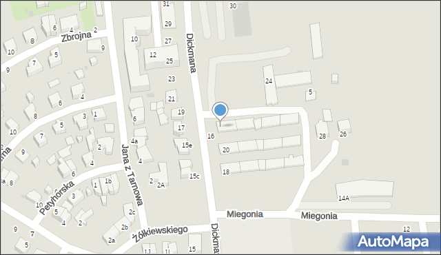 Gdynia, Dickmana Arenda, 22, mapa Gdyni