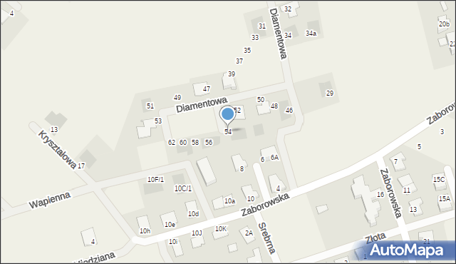 Henrykowo, Diamentowa, 54, mapa Henrykowo