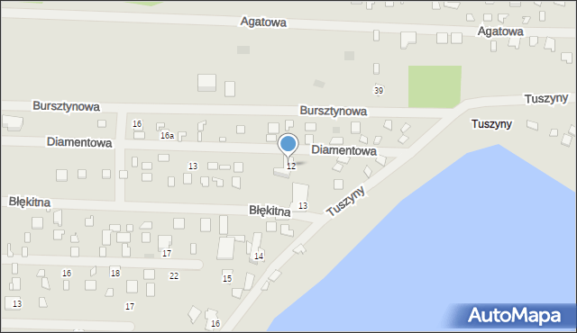 Koronowo, Diamentowa, 17, mapa Koronowo