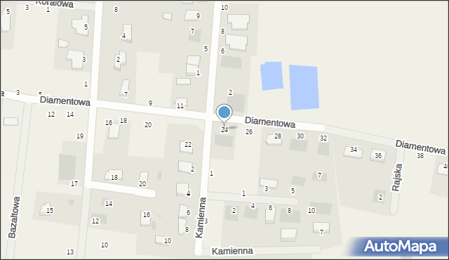 Murowaniec, Diamentowa, 24, mapa Murowaniec