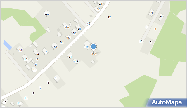 Nowe Pieścirogi, Diamentowa, 39A, mapa Nowe Pieścirogi
