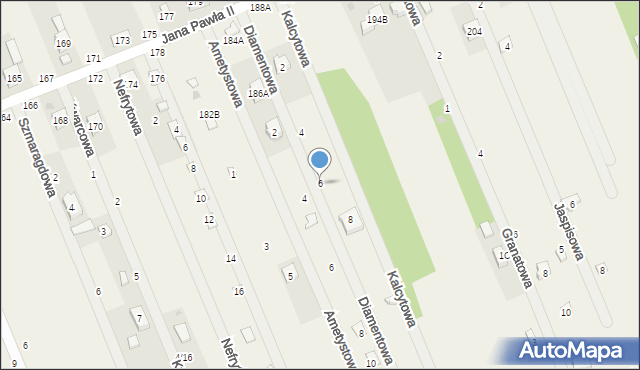 Swolszewice Duże, Diamentowa, 6, mapa Swolszewice Duże