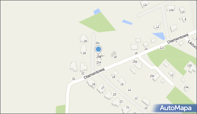 Żółtańce-Kolonia, Diamentowa, 20B, mapa Żółtańce-Kolonia