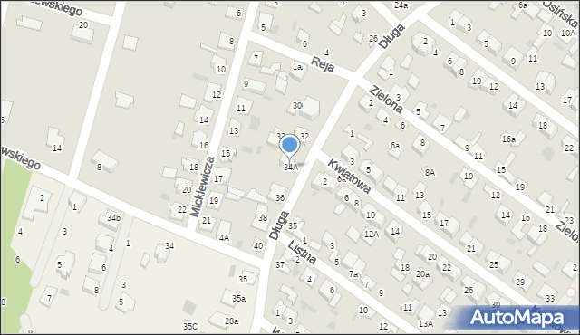 Aleksandrów Kujawski, Długa, 34A, mapa Aleksandrów Kujawski