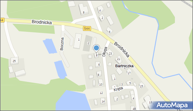 Bartniczka, Długa, 4, mapa Bartniczka