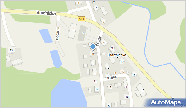 Bartniczka, Długa, 6, mapa Bartniczka
