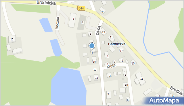 Bartniczka, Długa, 8, mapa Bartniczka