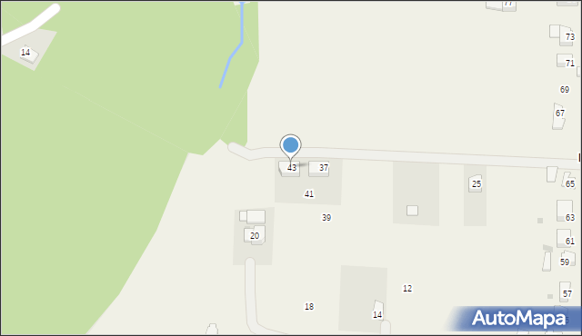 Bażanowice, Długa, 43, mapa Bażanowice
