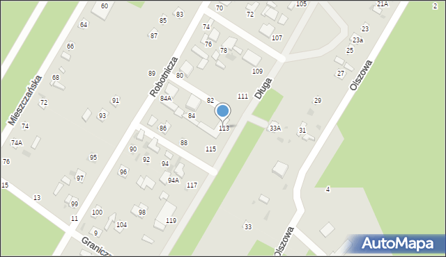 Biała Podlaska, Długa, 113, mapa Białej Podlaskiej