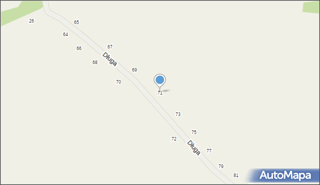 Białobrzegi, Długa, 71, mapa Białobrzegi