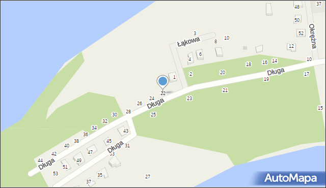 Bieszkowice, Długa, 22, mapa Bieszkowice