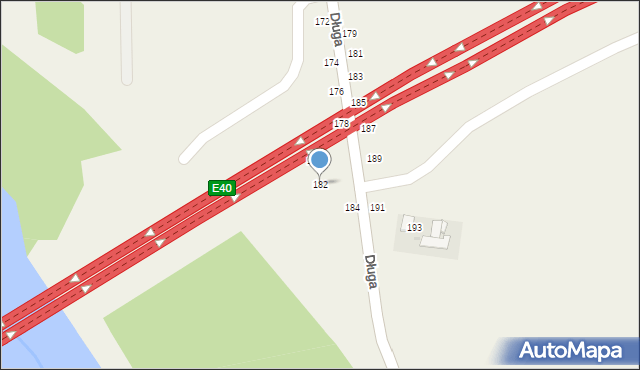 Bobrowniki Wielkie, Długa, 182, mapa Bobrowniki Wielkie