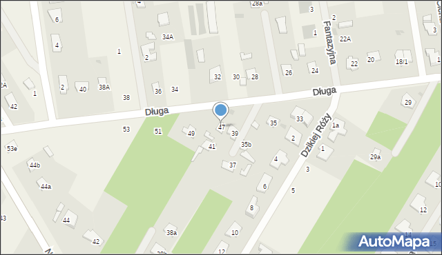 Borowa Góra, Długa, 47, mapa Borowa Góra