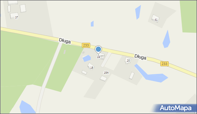 Borowina, Długa, 14, mapa Borowina