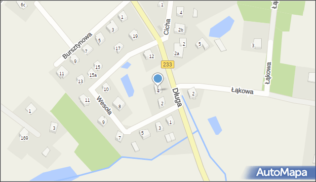 Borowina, Długa, 4, mapa Borowina