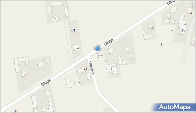 Bramki, Długa, 11, mapa Bramki