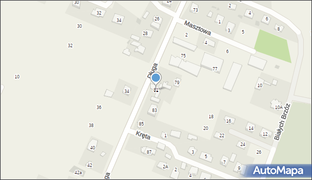 Bramki, Długa, 81, mapa Bramki