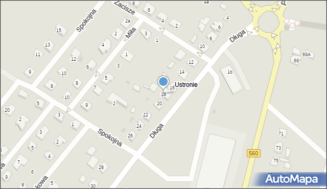 Brodnica, Długa, 18, mapa Brodnica