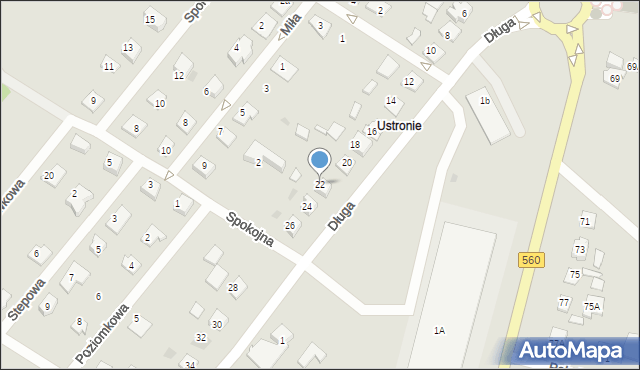 Brodnica, Długa, 22, mapa Brodnica