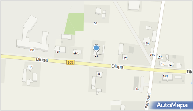 Brojce, Długa, 18, mapa Brojce