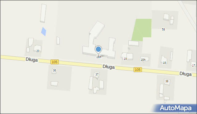 Brojce, Długa, 19A, mapa Brojce