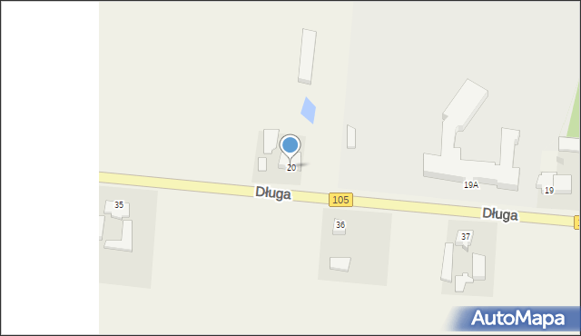 Brojce, Długa, 20, mapa Brojce