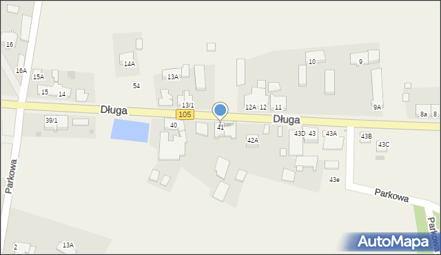 Brojce, Długa, 41, mapa Brojce