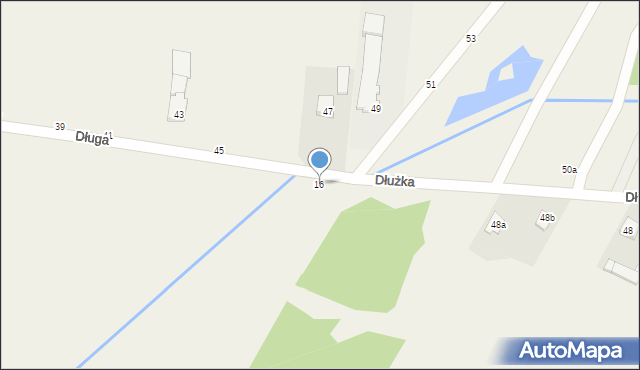 Brzóze, Długa, 16, mapa Brzóze