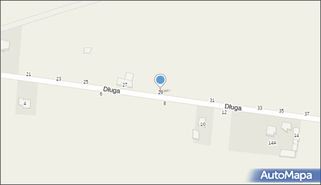 Brzóze, Długa, 29, mapa Brzóze