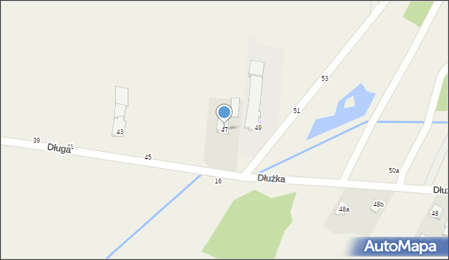 Brzóze, Długa, 47, mapa Brzóze