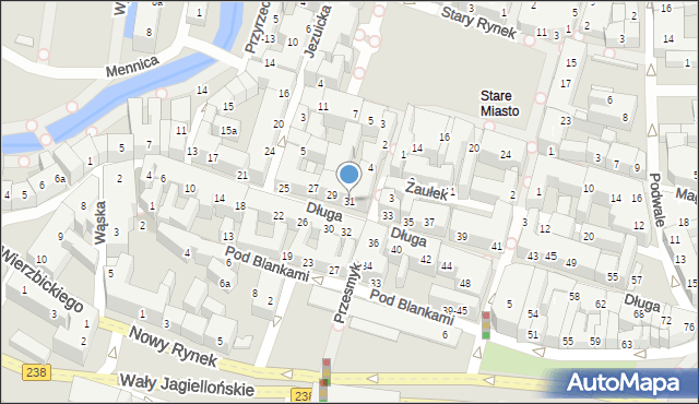 Bydgoszcz, Długa, 31, mapa Bydgoszczy