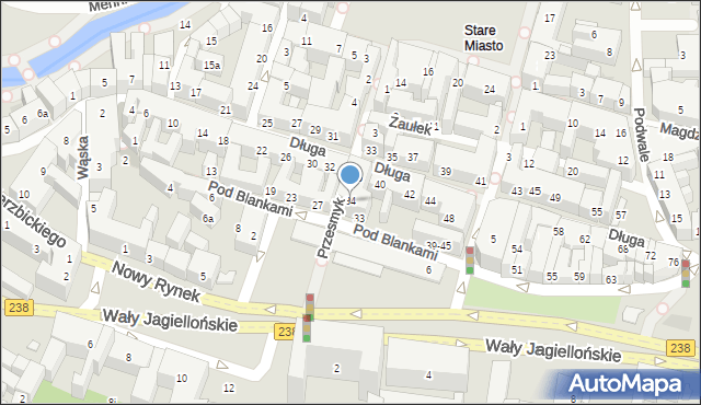 Bydgoszcz, Długa, 34, mapa Bydgoszczy