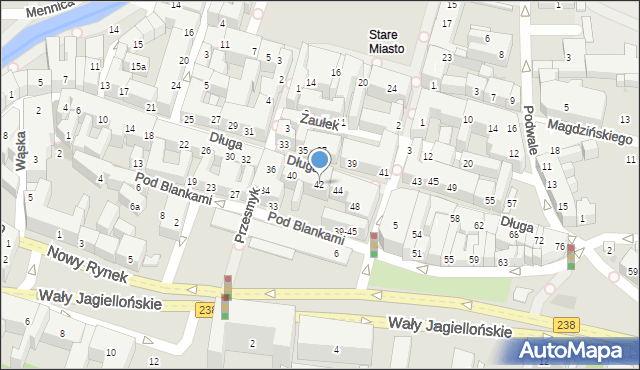 Bydgoszcz, Długa, 42, mapa Bydgoszczy